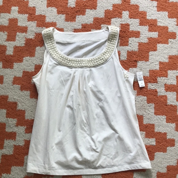Talbots Tops - White Talbots Petite Medium Top Talbots Tops - White Talbots Petite Medium Top